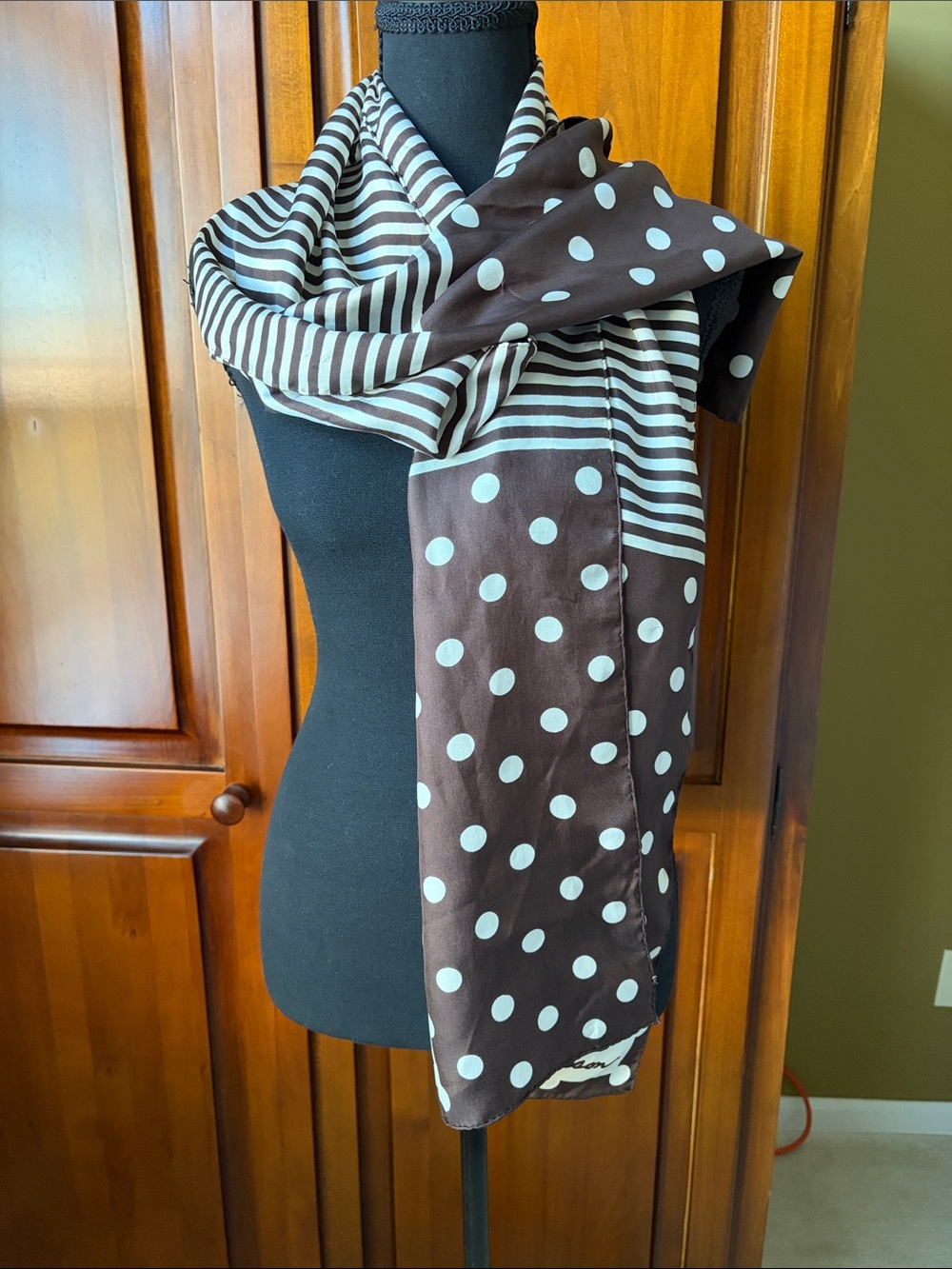 Brown/Cream Adele Simpson Scarf